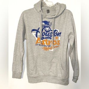 Houston Astros 2017 World Champions Gray Unisex Hoodie EUC  SZ M